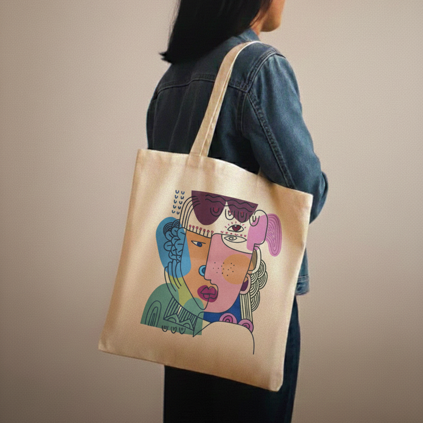 Abstract Muse Tote - Good Dream Design 